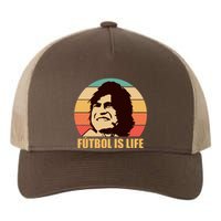 Retro Vintage Futbol Is Life Yupoong Adult 5-Panel Trucker Hat