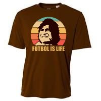 Retro Vintage Futbol Is Life Cooling Performance Crew T-Shirt