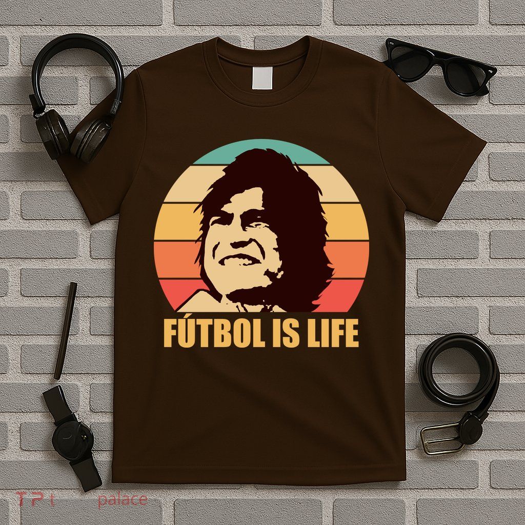 Retro Vintage Futbol Is Life T-Shirt