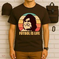 Retro Vintage Futbol Is Life T-Shirt