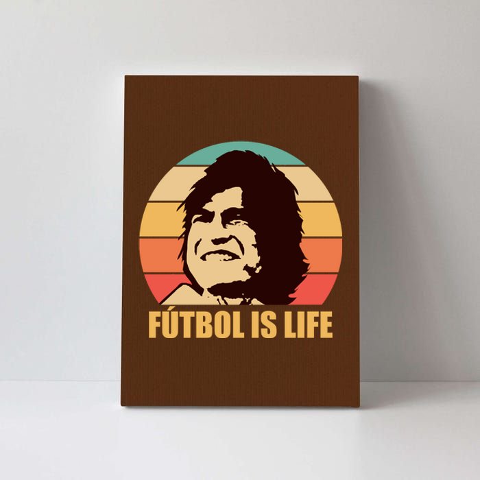 Retro Vintage Futbol Is Life Canvas