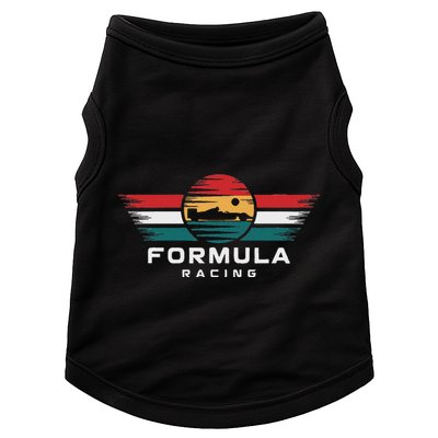 Retro Vintage Formula Racing Lovers Formula Racing Doggie Tank