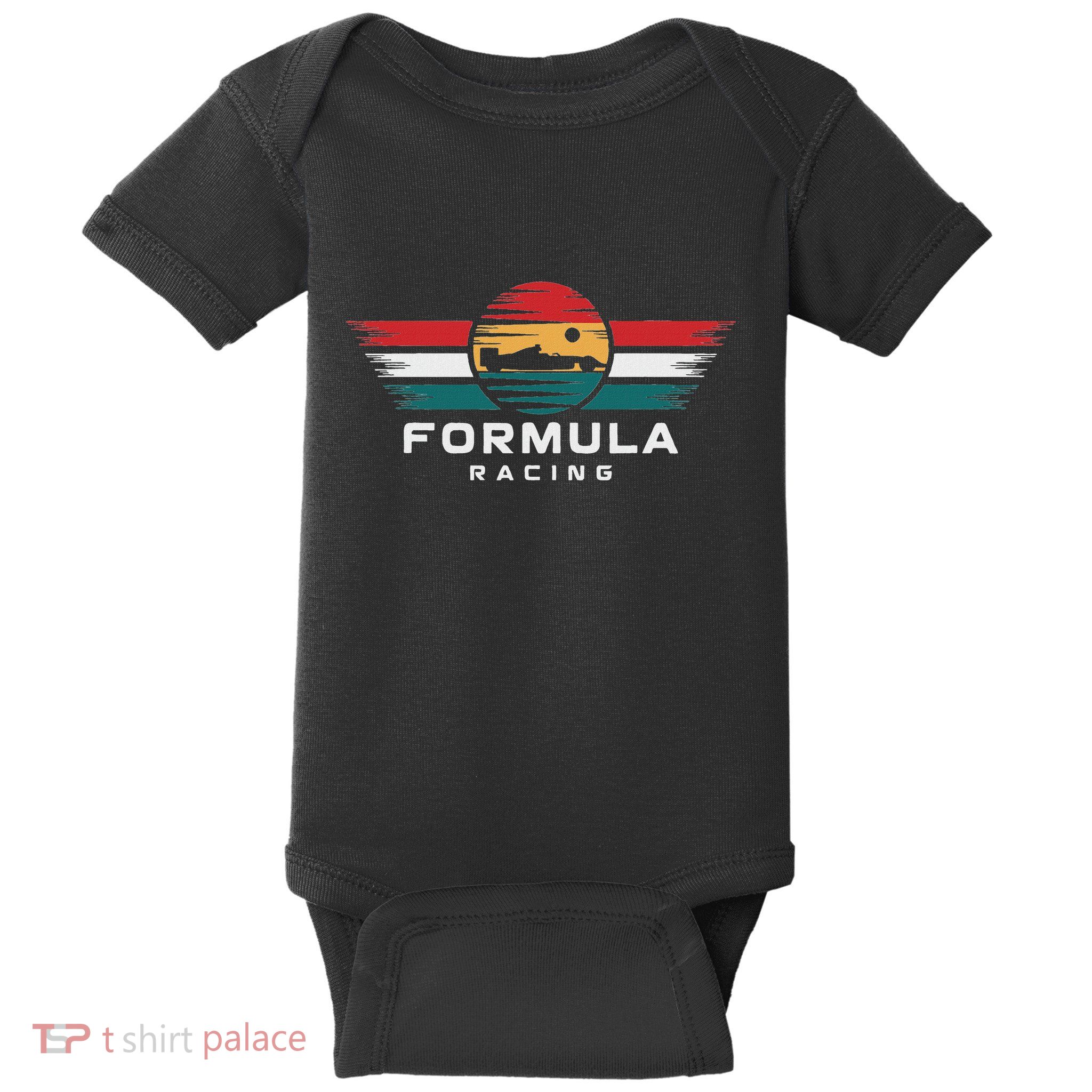 Retro Vintage Formula Racing Lovers Formula Racing Baby Bodysuit