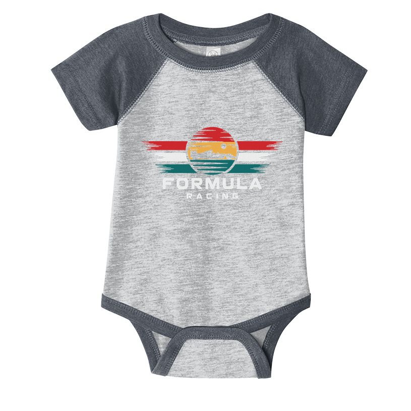 Retro Vintage Formula Racing Lovers Formula Racing Infant Baby Jersey Bodysuit