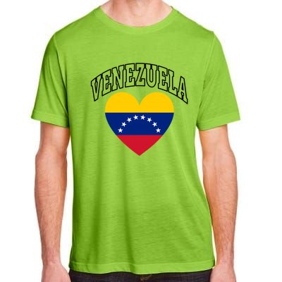 Retro Venezuela Flag Athletic Sport Heart Meaningful Gift Adult ChromaSoft Performance T-Shirt