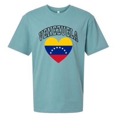 Retro Venezuela Flag Athletic Sport Heart Meaningful Gift Sueded Cloud Jersey T-Shirt