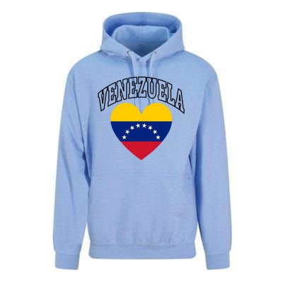 Retro Venezuela Flag Athletic Sport Heart Meaningful Gift Unisex Surf Hoodie