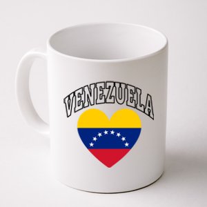 Retro Venezuela Flag Athletic Sport Heart Meaningful Gift Coffee Mug