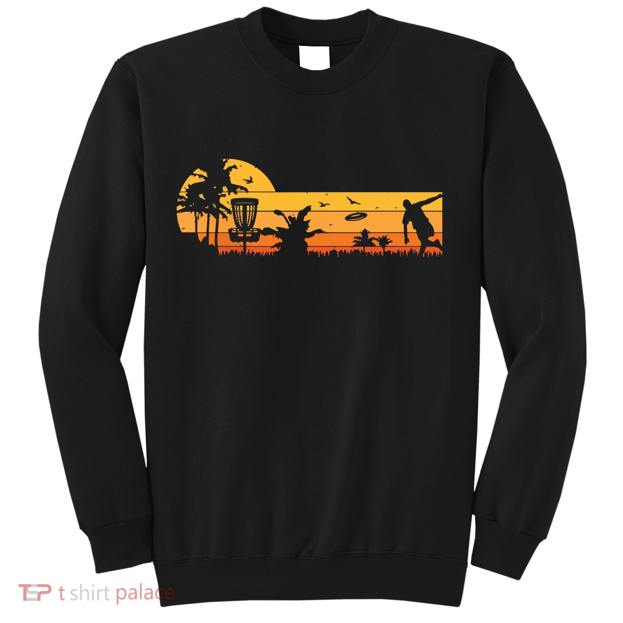 Retro Vintage Frisbee Golf Player Design | Disc Golf Sweatshirt