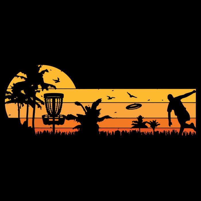 Retro Vintage Frisbee Golf Player Design | Disc Golf Bag