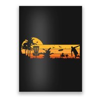Retro Vintage Frisbee Golf Player Design | Disc Golf Poster