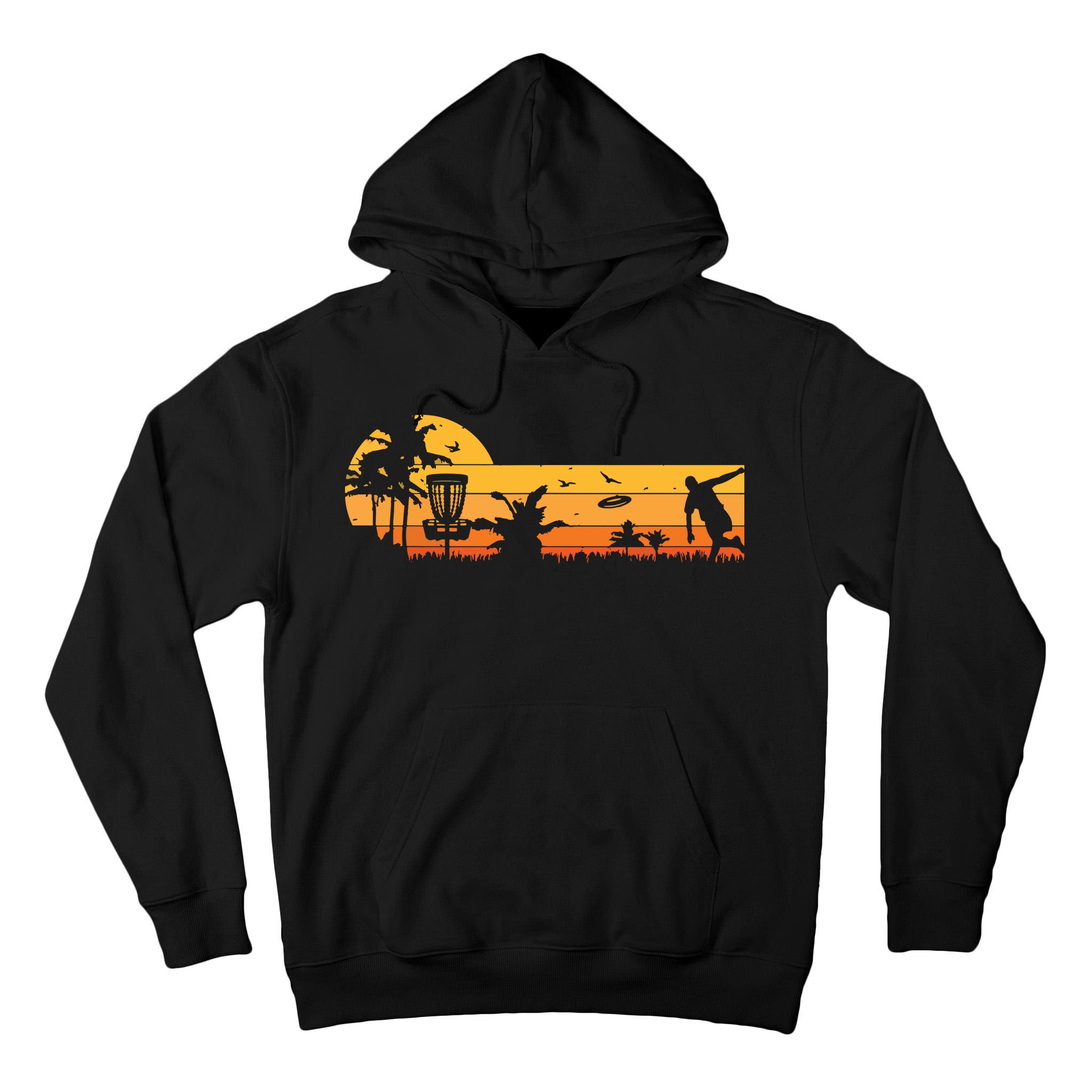 Retro Vintage Frisbee Golf Player Design | Disc Golf Tall Hoodie