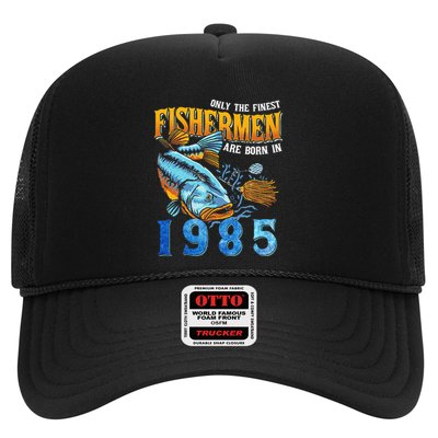 Retro Vintage Fisherman Are Born In 1985 Fishing Birthday Hat