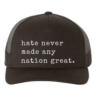 Retro Vintage Funny Hate Never Made Any Nation Great Yupoong Adult 5-Panel Trucker Hat