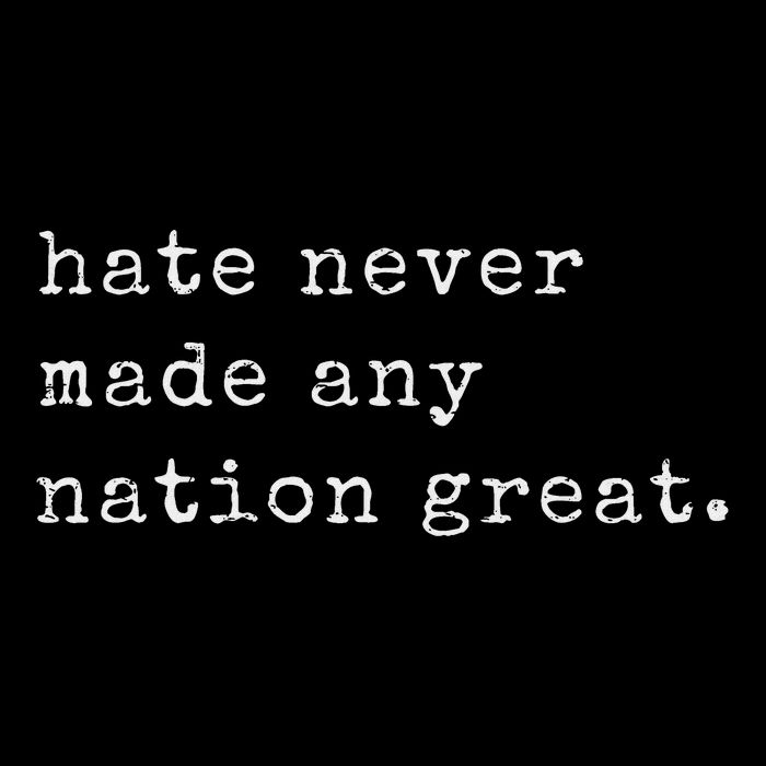 Retro Vintage Funny Hate Never Made Any Nation Great Flatbill Hat