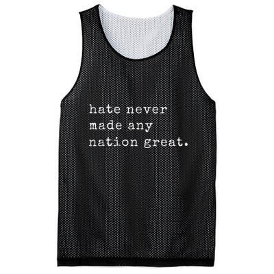 Retro Vintage Funny Hate Never Made Any Nation Great Mesh Reversible Basketball Jersey Tank