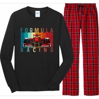 Retro Vintage Formula Racing Lovers Race Long Sleeve Pajama Set