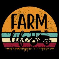 Retro Vintage Farm Life Farming Tractor Family Farmer Tall T-Shirt