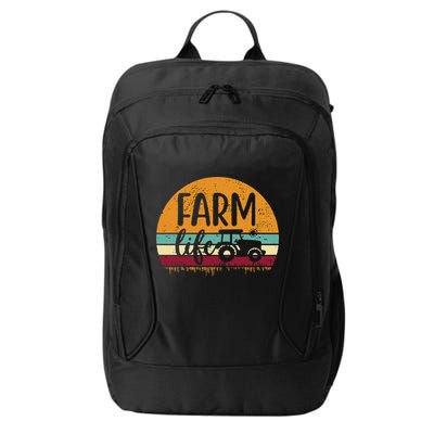 Retro Vintage Farm Life Farming Tractor Family Farmer City Backpack