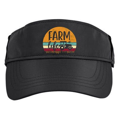 Retro Vintage Farm Life Farming Tractor Family Farmer Adult Drive Performance Visor