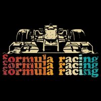 Retro Vintage Formula Racing Silhouette Race Car Lovers Fan Baby Bodysuit