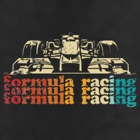 Retro Vintage Formula Racing Silhouette Race Car Lovers Fan Golf Towel