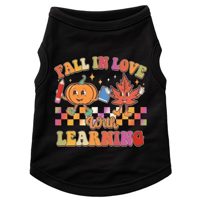 Retro Vintage Fall In Love With Learning Doggie Tank