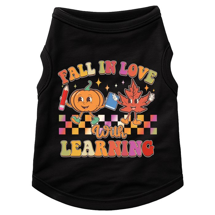 Retro Vintage Fall In Love With Learning Doggie Tank