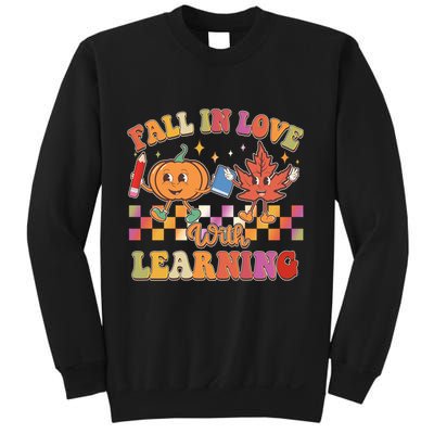 Retro Vintage Fall In Love With Learning Sweatshirt