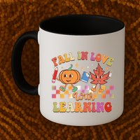Retro Vintage Fall In Love With Learning Mug