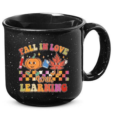 Retro Vintage Fall In Love With Learning 15oz Campfire Ceramic Mug