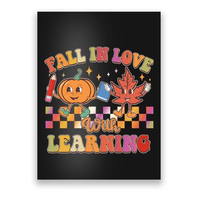 Retro Vintage Fall In Love With Learning Poster