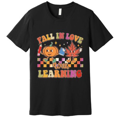 Retro Vintage Fall In Love With Learning Premium T-Shirt