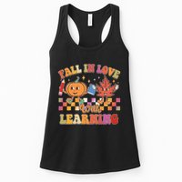 Retro Vintage Fall In Love With Learning Womens Tank Top