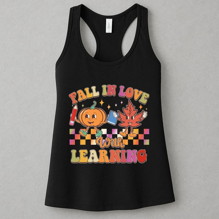 Retro Vintage Fall In Love With Learning Womens Tank Top