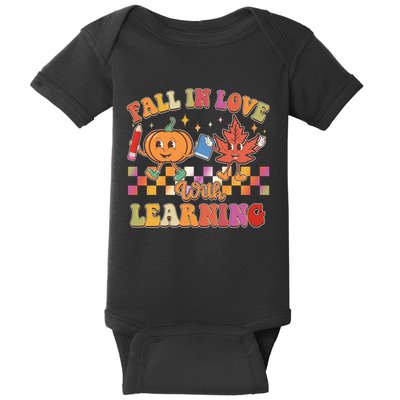 Retro Vintage Fall In Love With Learning Baby Bodysuit