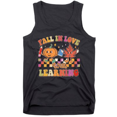 Retro Vintage Fall In Love With Learning Tank Top