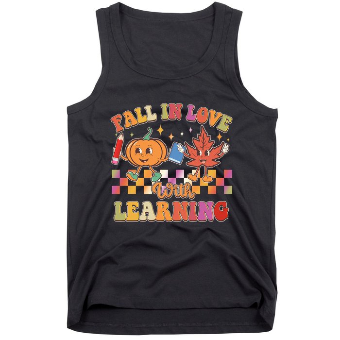 Retro Vintage Fall In Love With Learning Tank Top