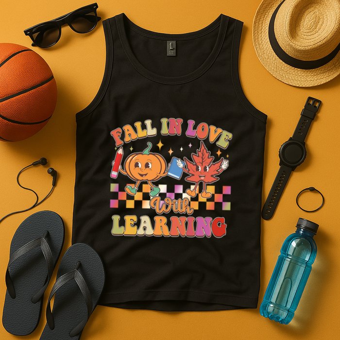 Retro Vintage Fall In Love With Learning Tank Top