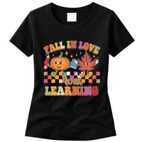 Retro Vintage Fall In Love With Learning Womens T-Shirt