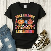 Retro Vintage Fall In Love With Learning Womens T-Shirt
