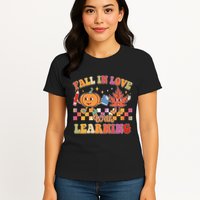 Retro Vintage Fall In Love With Learning Womens T-Shirt