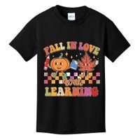 Retro Vintage Fall In Love With Learning Kids T-Shirt