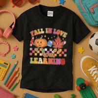 Retro Vintage Fall In Love With Learning Kids T-Shirt