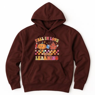 Retro Vintage Fall In Love With Learning Hoodie