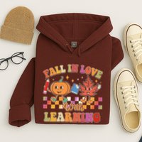 Retro Vintage Fall In Love With Learning Hoodie