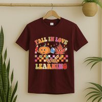 Retro Vintage Fall In Love With Learning T-Shirt