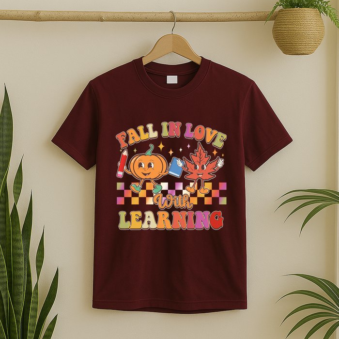 Retro Vintage Fall In Love With Learning T-Shirt