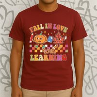 Retro Vintage Fall In Love With Learning T-Shirt