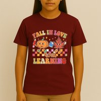 Retro Vintage Fall In Love With Learning T-Shirt